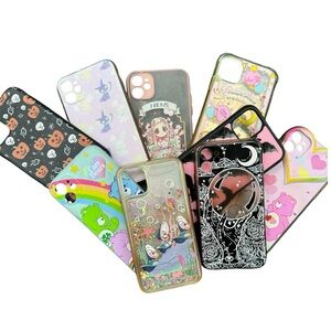 Iphone 11 Phone Case Bundle Anime Halloween Care Bears